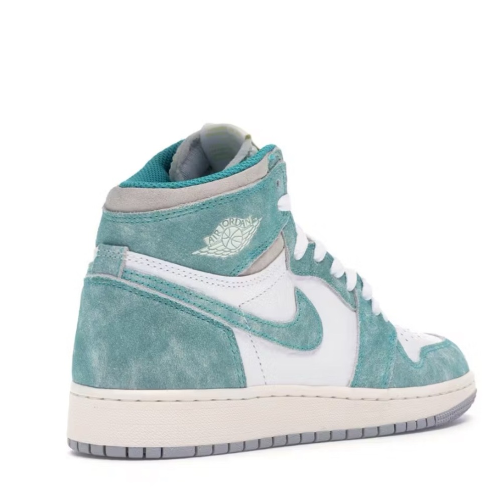 Nike Air Jordan 1 Retro High OG GS  size m7 w9 White Turbo Green new Teal shoes